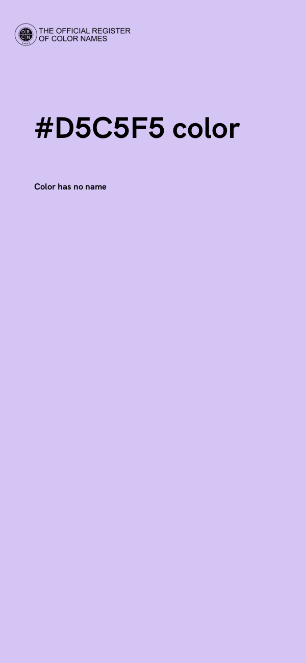 #D5C5F5 color image