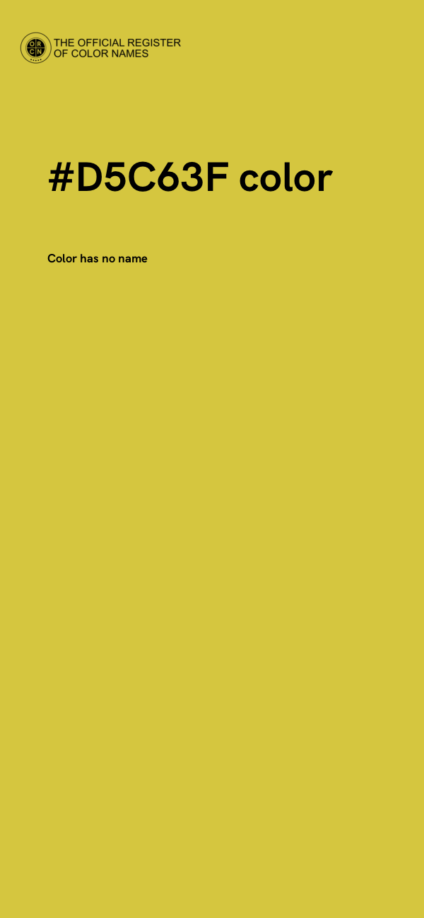 #D5C63F color image