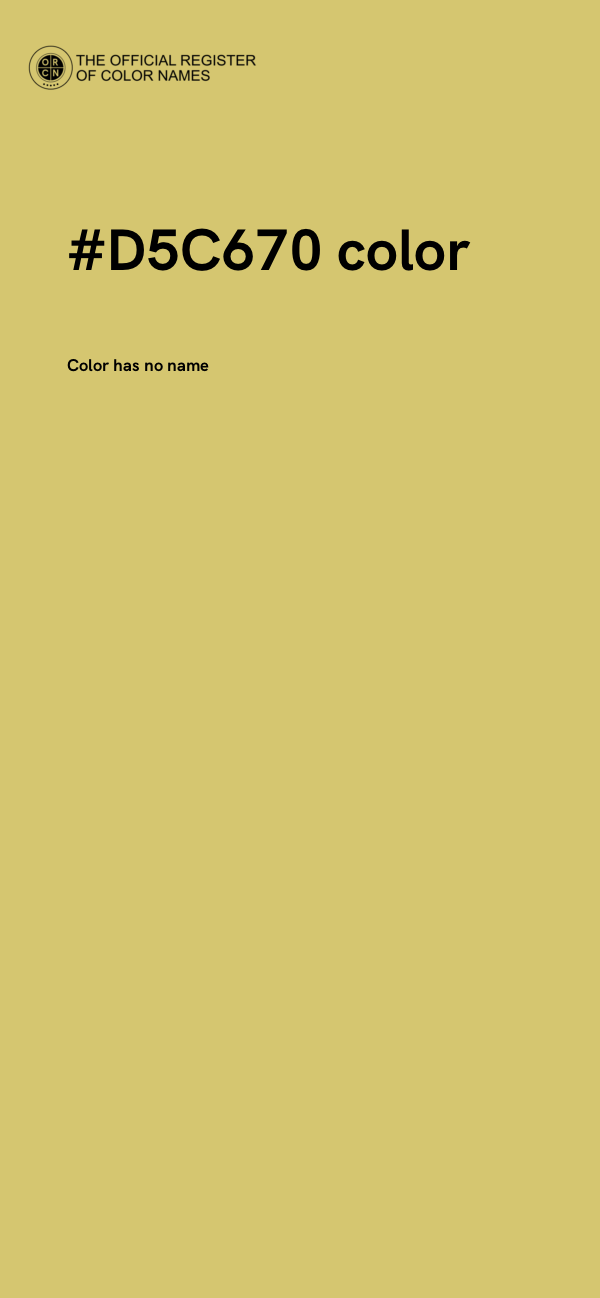 #D5C670 color image