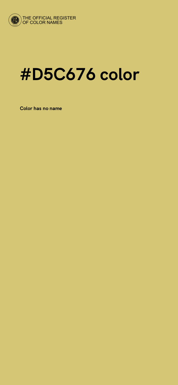 #D5C676 color image