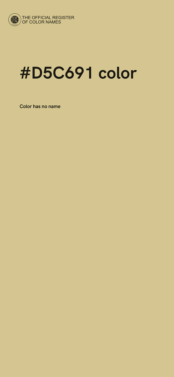 #D5C691 color image