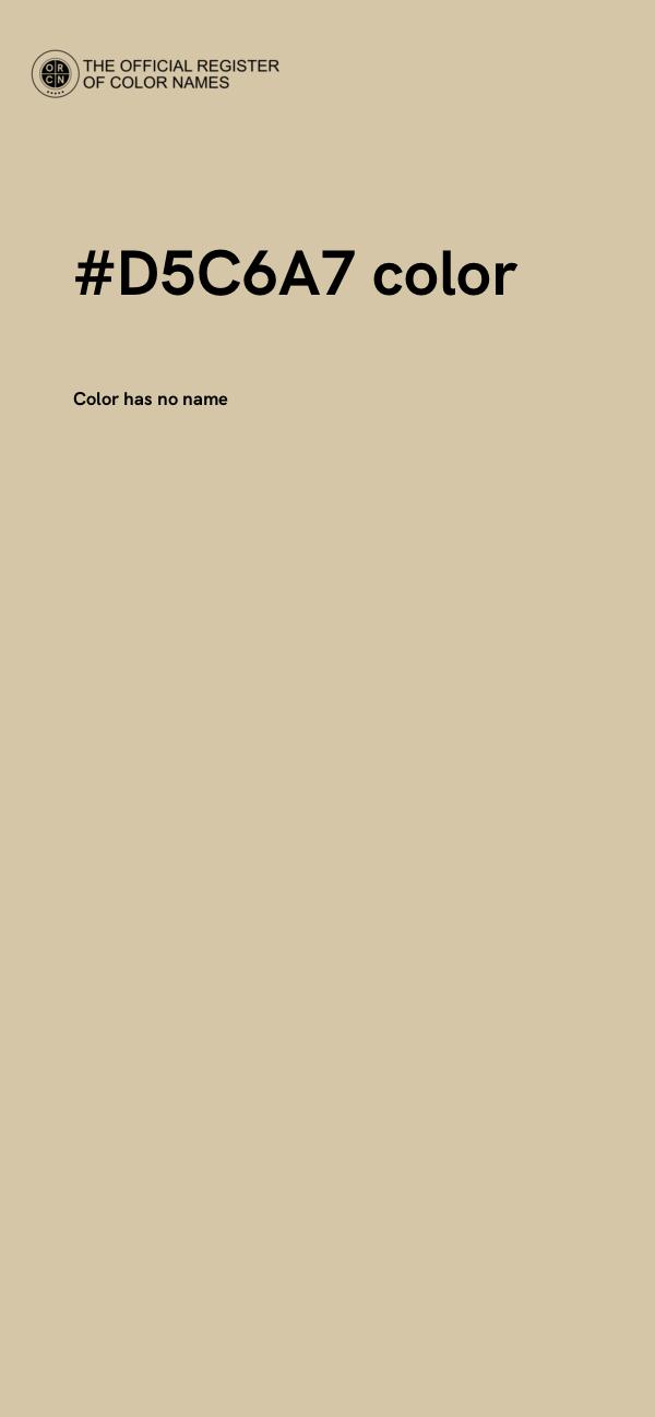 #D5C6A7 color image