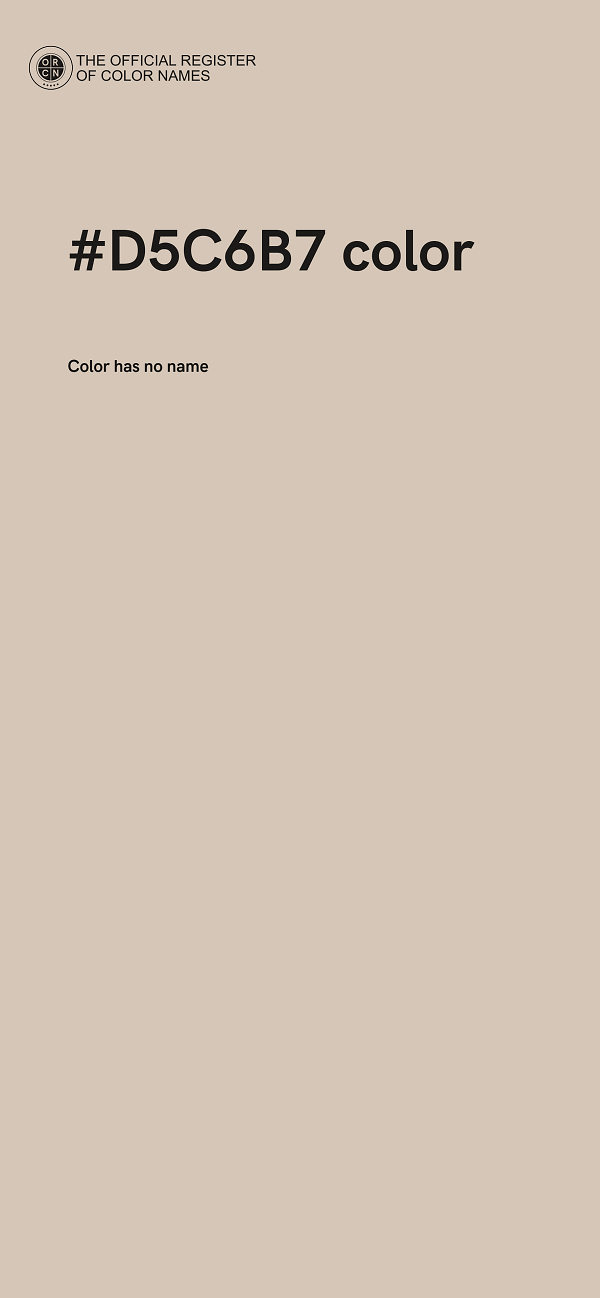 #D5C6B7 color image