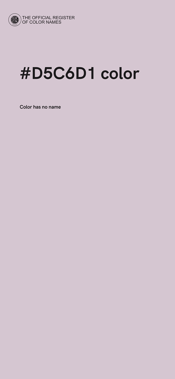 #D5C6D1 color image