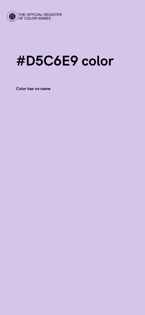 #D5C6E9 color image