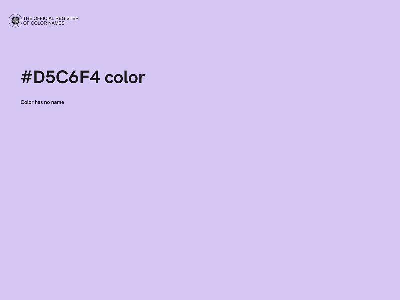 #D5C6F4 color image