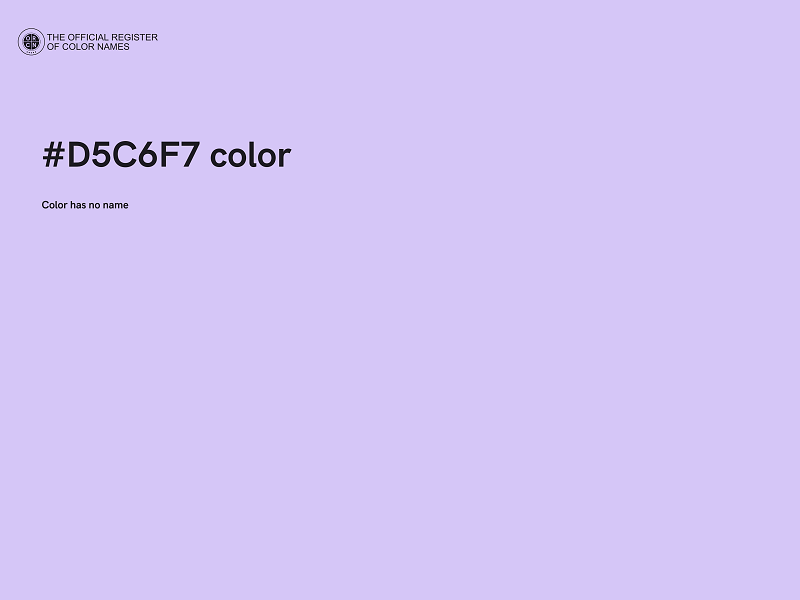 #D5C6F7 color image