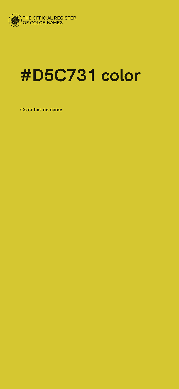 #D5C731 color image