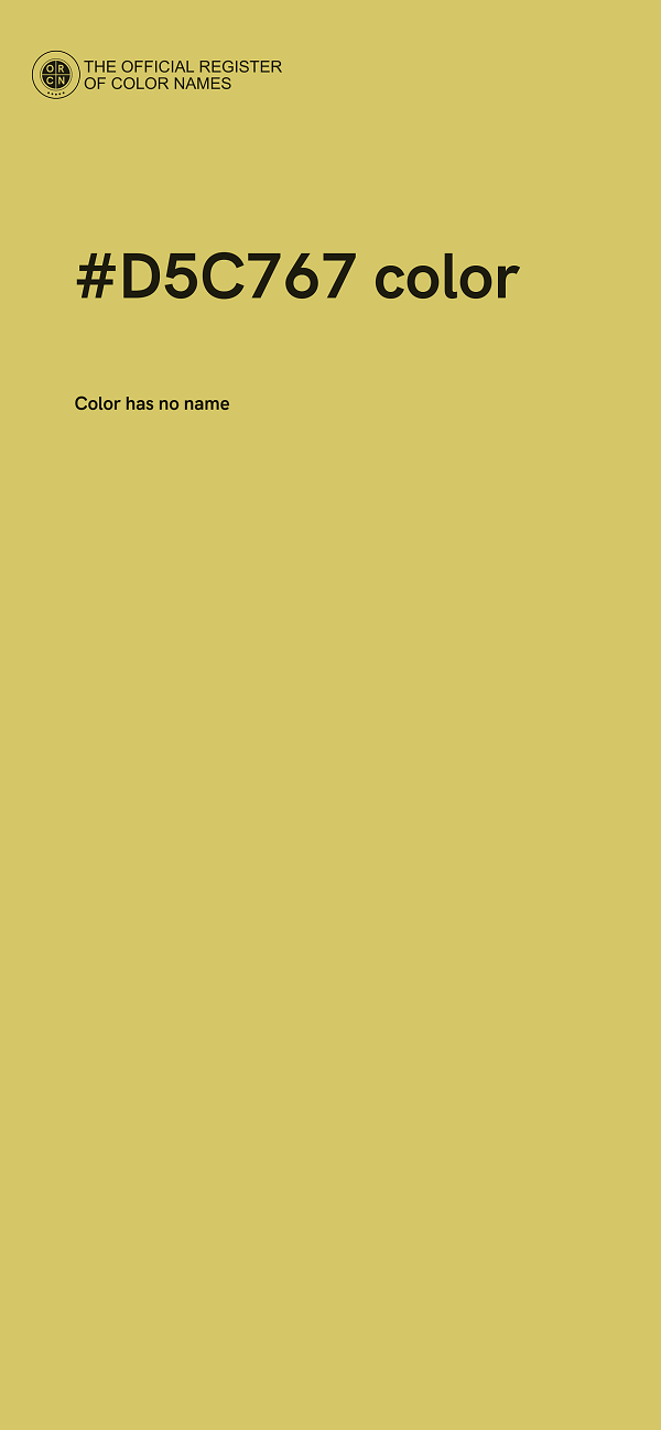 #D5C767 color image