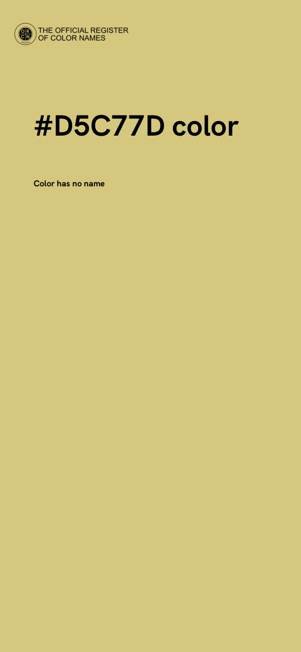 #D5C77D color image