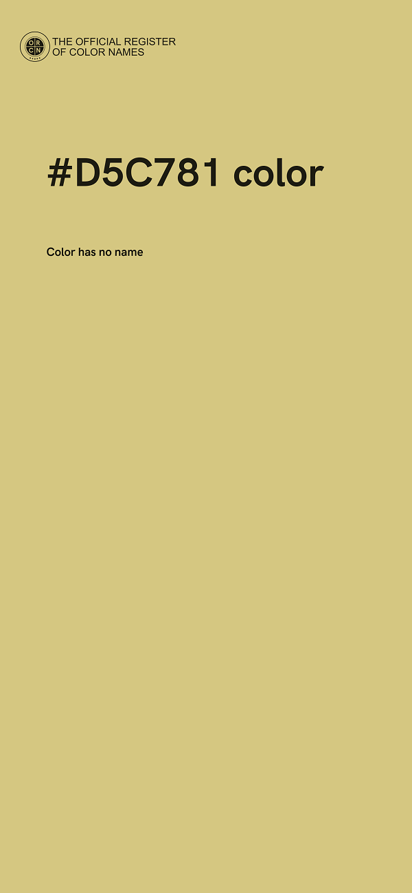 #D5C781 color image