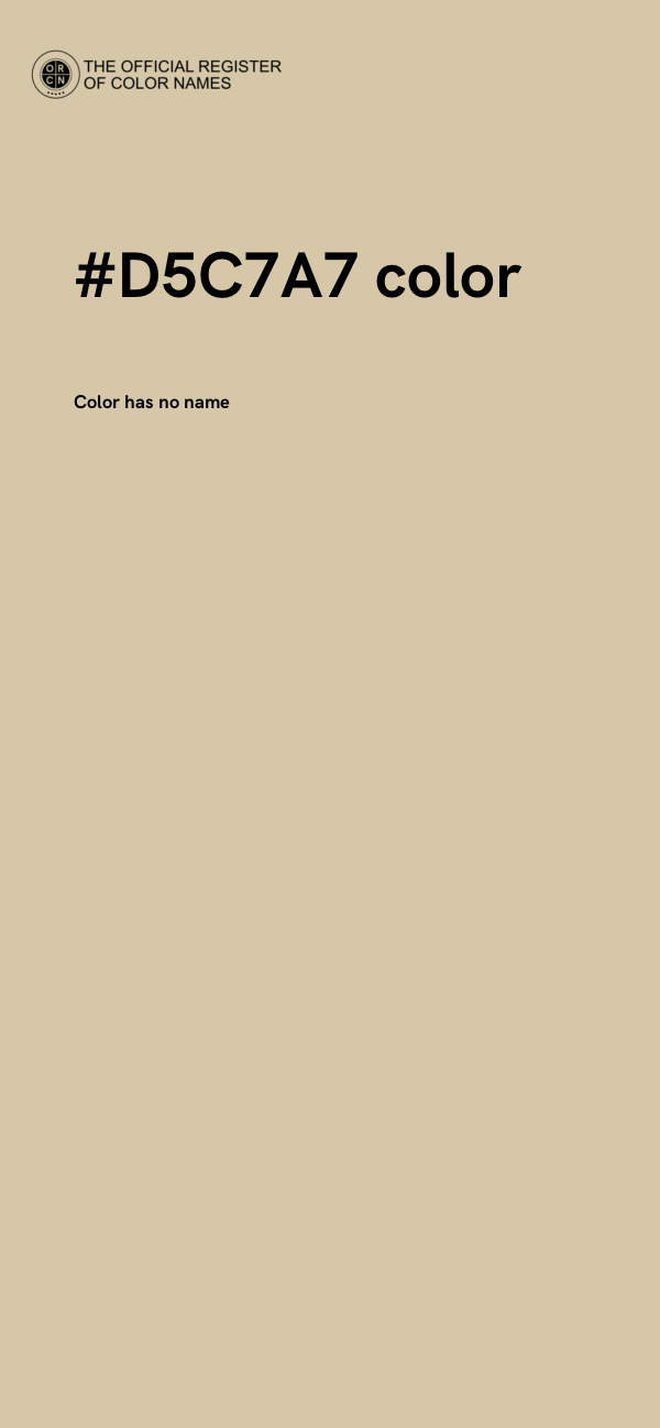 #D5C7A7 color image