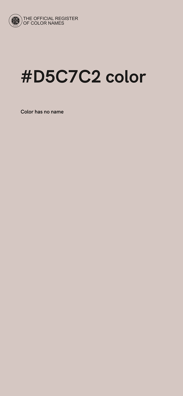 #D5C7C2 color image