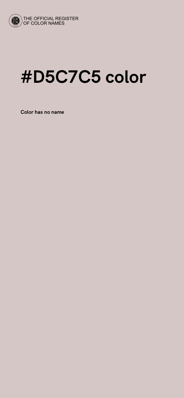 #D5C7C5 color image