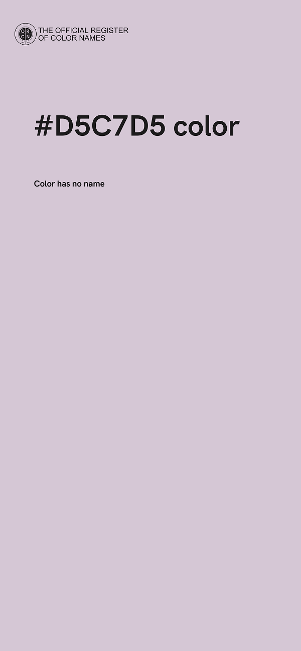 #D5C7D5 color image