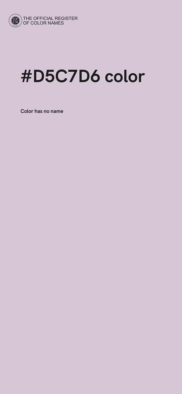 #D5C7D6 color image