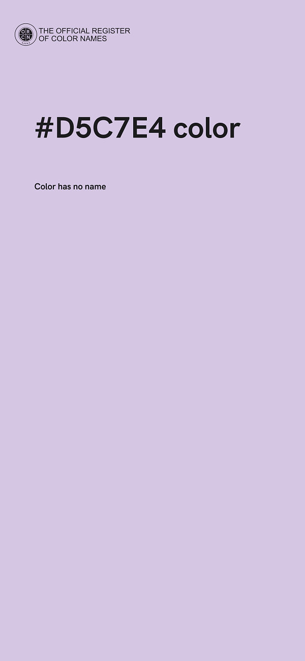 #D5C7E4 color image