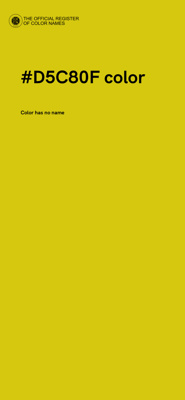 #D5C80F color image