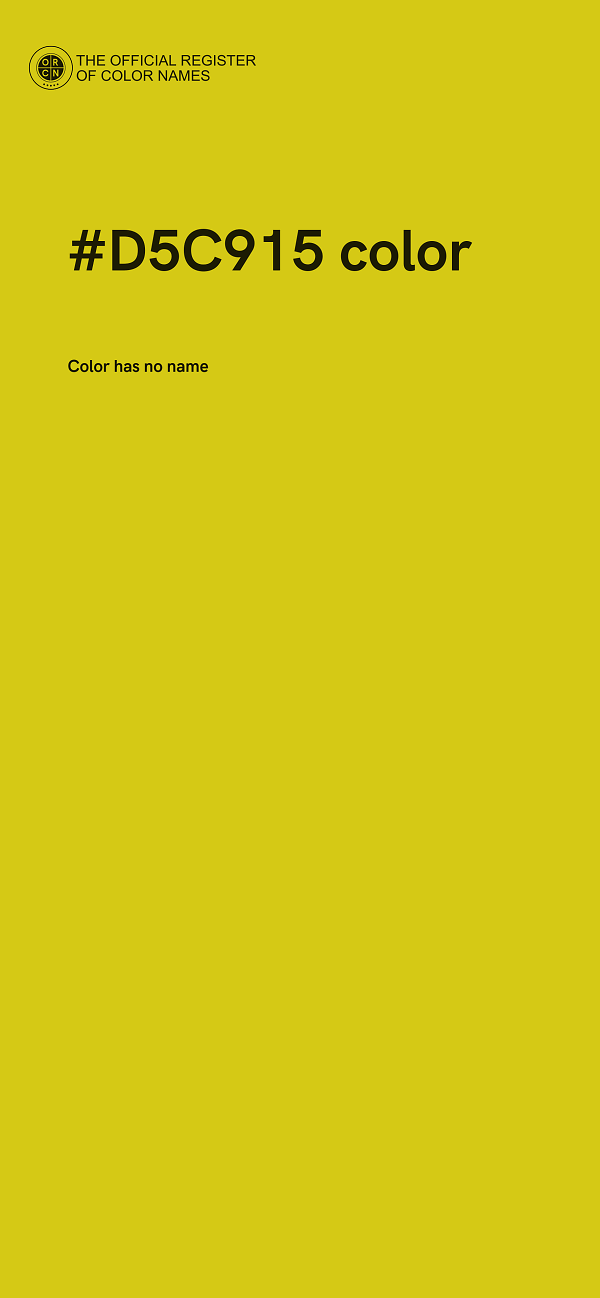 #D5C915 color image
