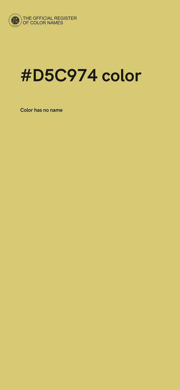 #D5C974 color image