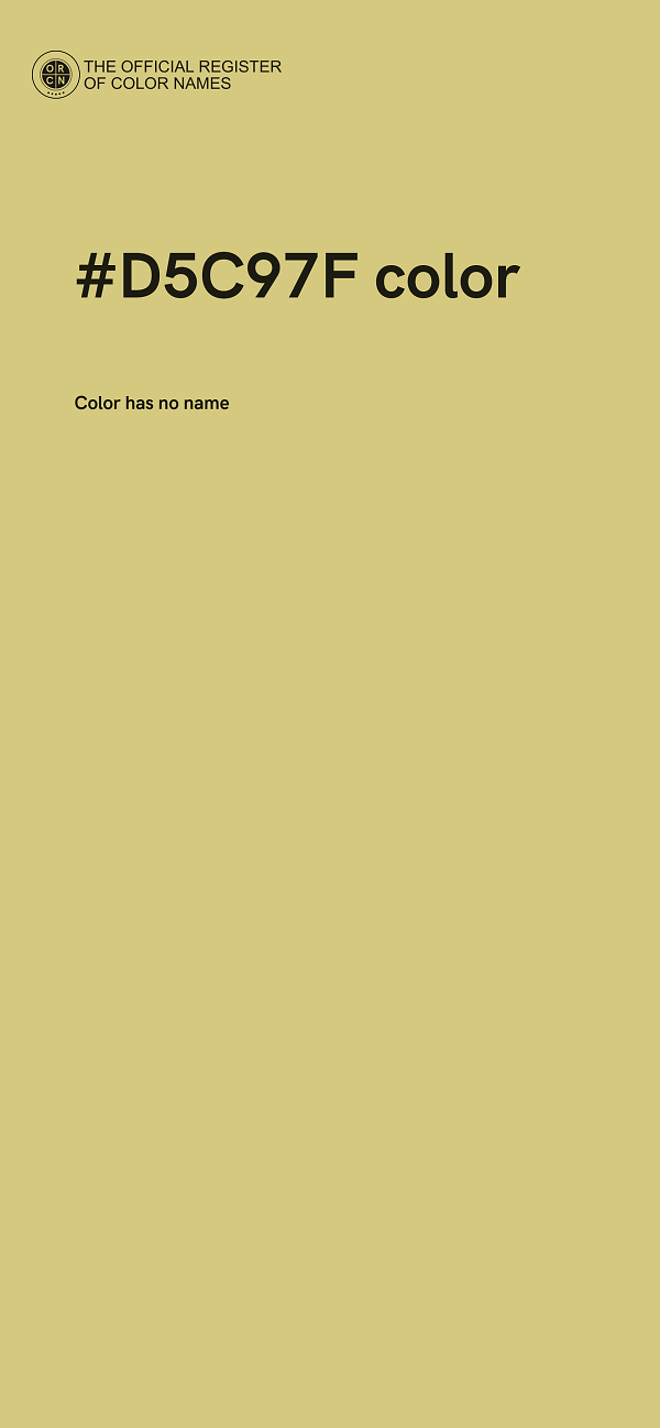 #D5C97F color image