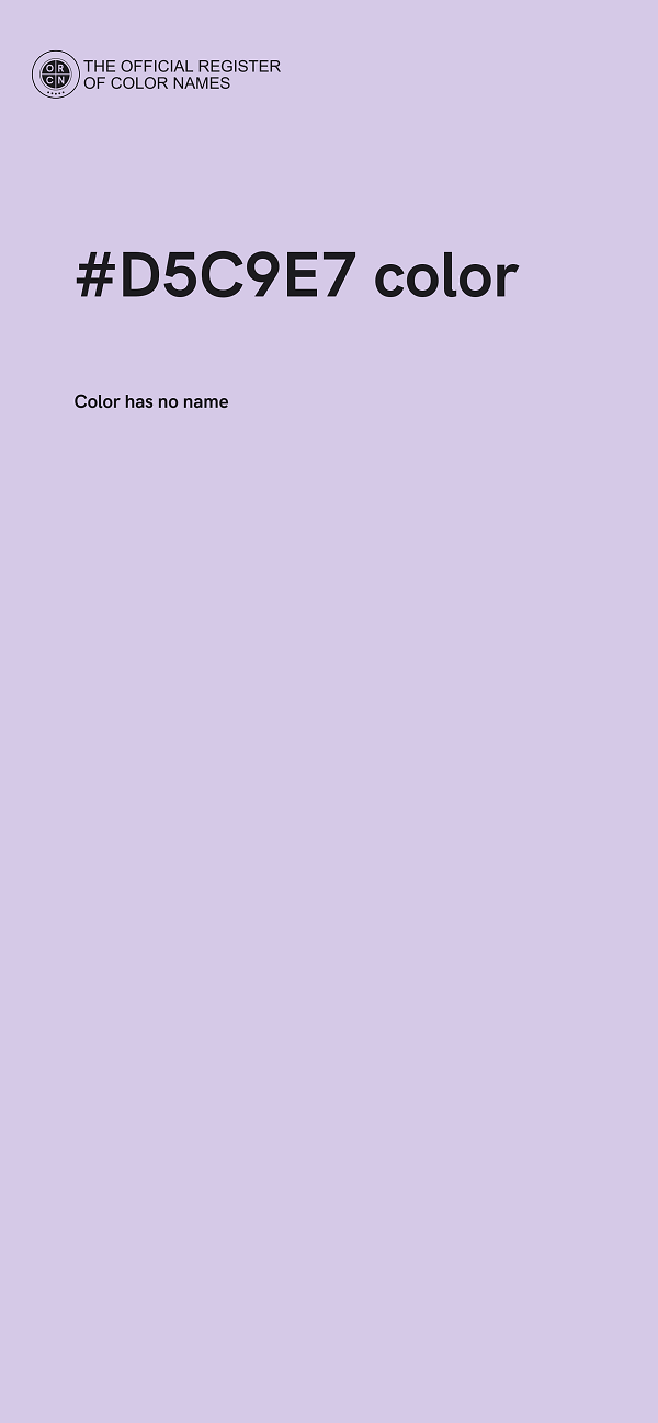 #D5C9E7 color image