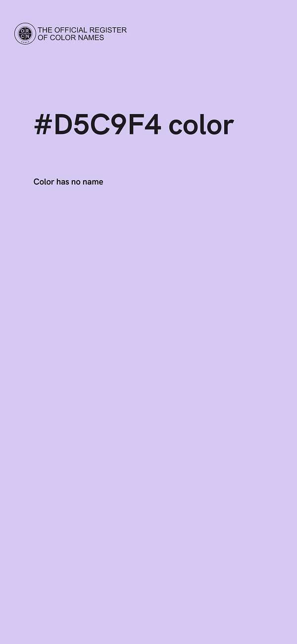 #D5C9F4 color image