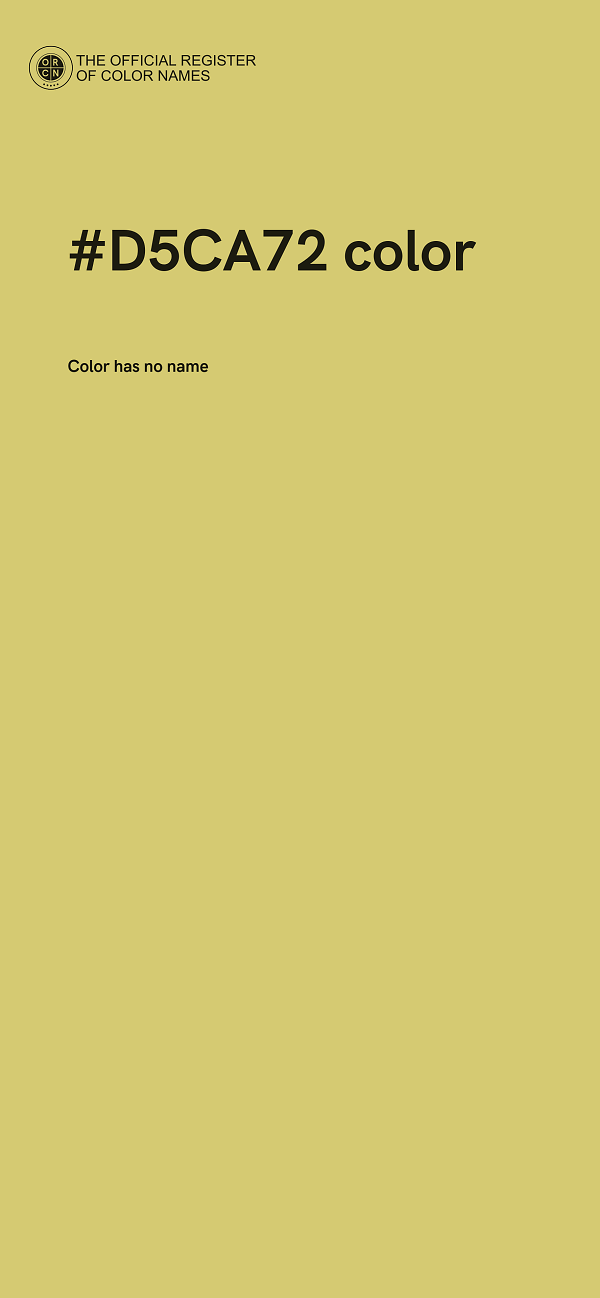 #D5CA72 color image