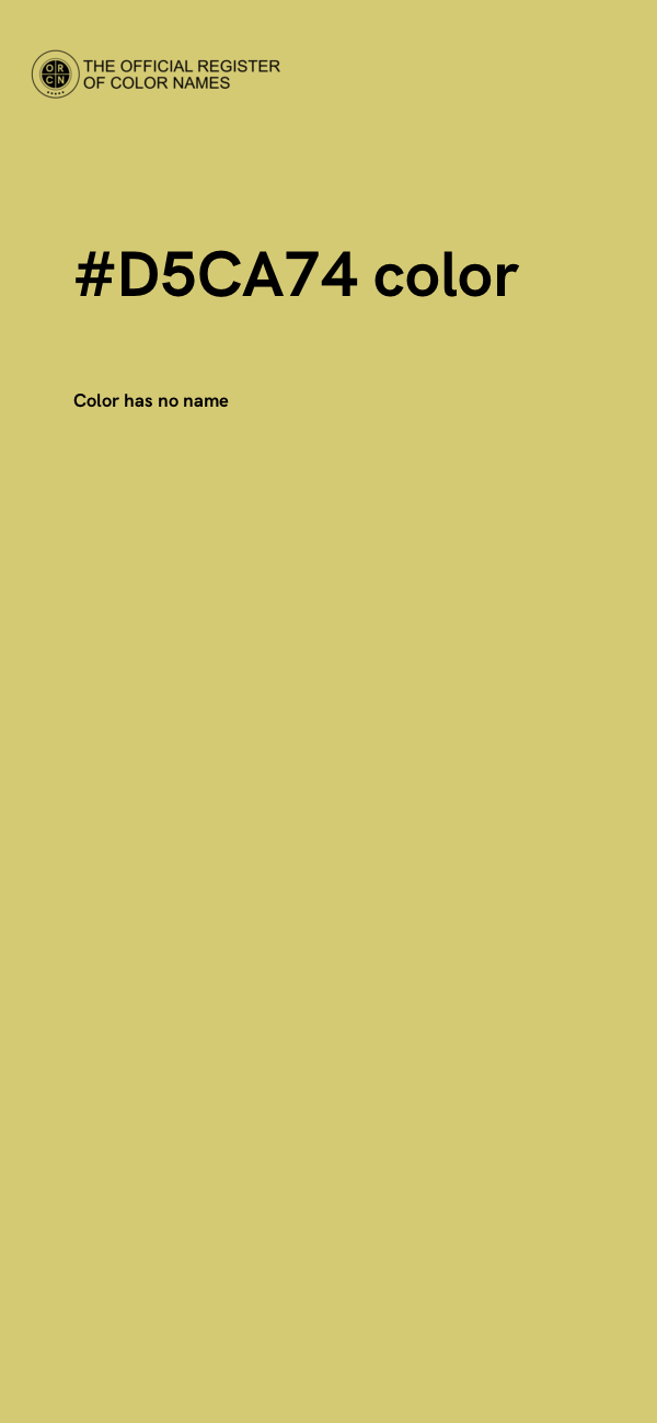 #D5CA74 color image