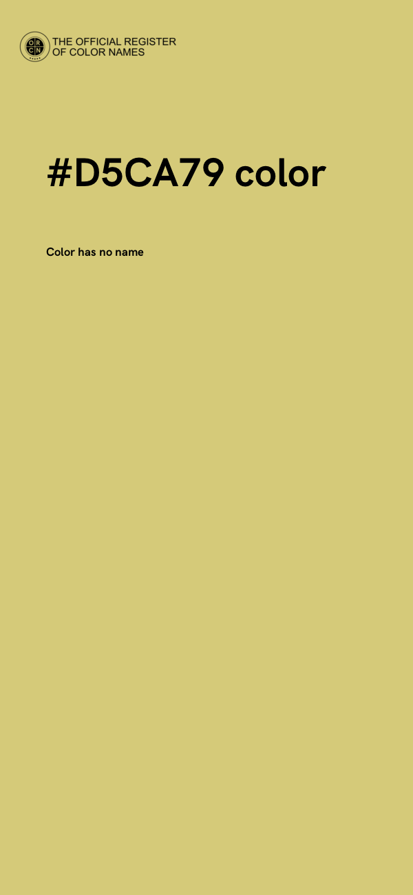 #D5CA79 color image