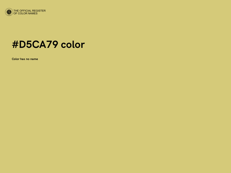 #D5CA79 color image