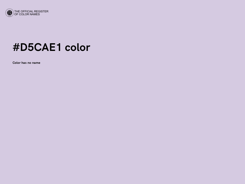 #D5CAE1 color image