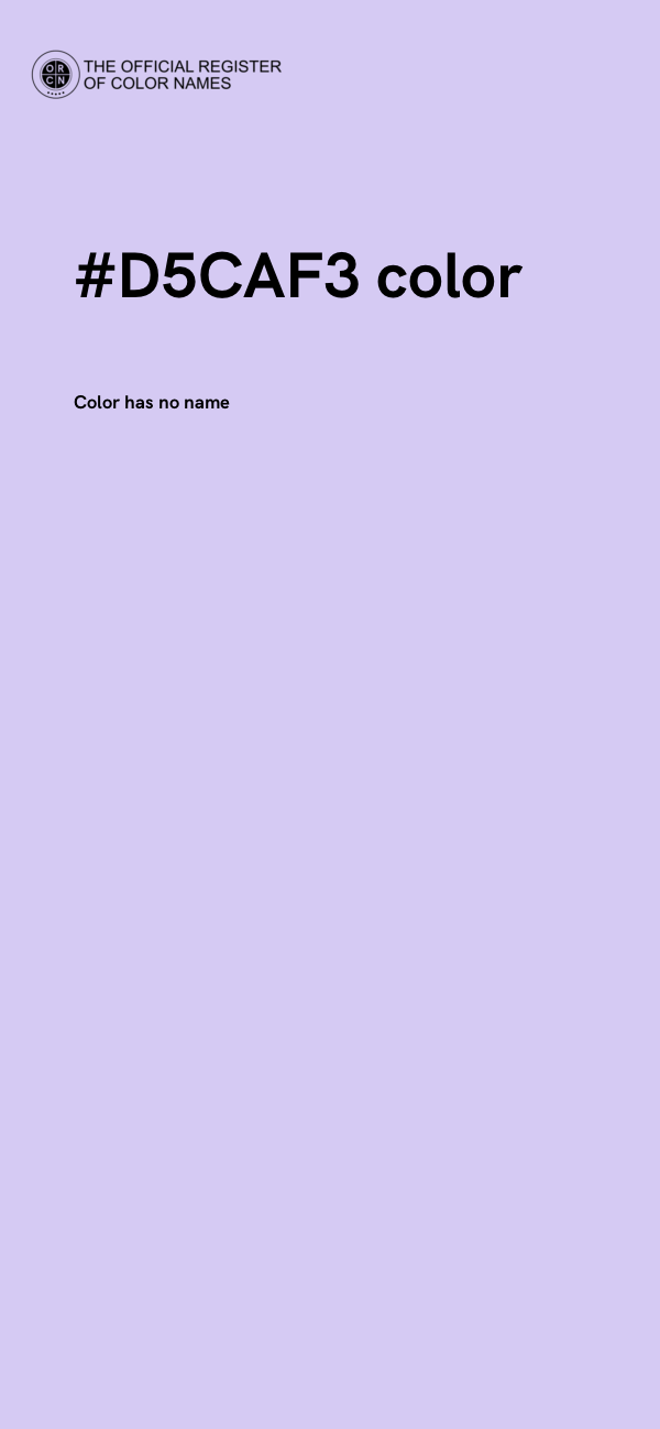 #D5CAF3 color image
