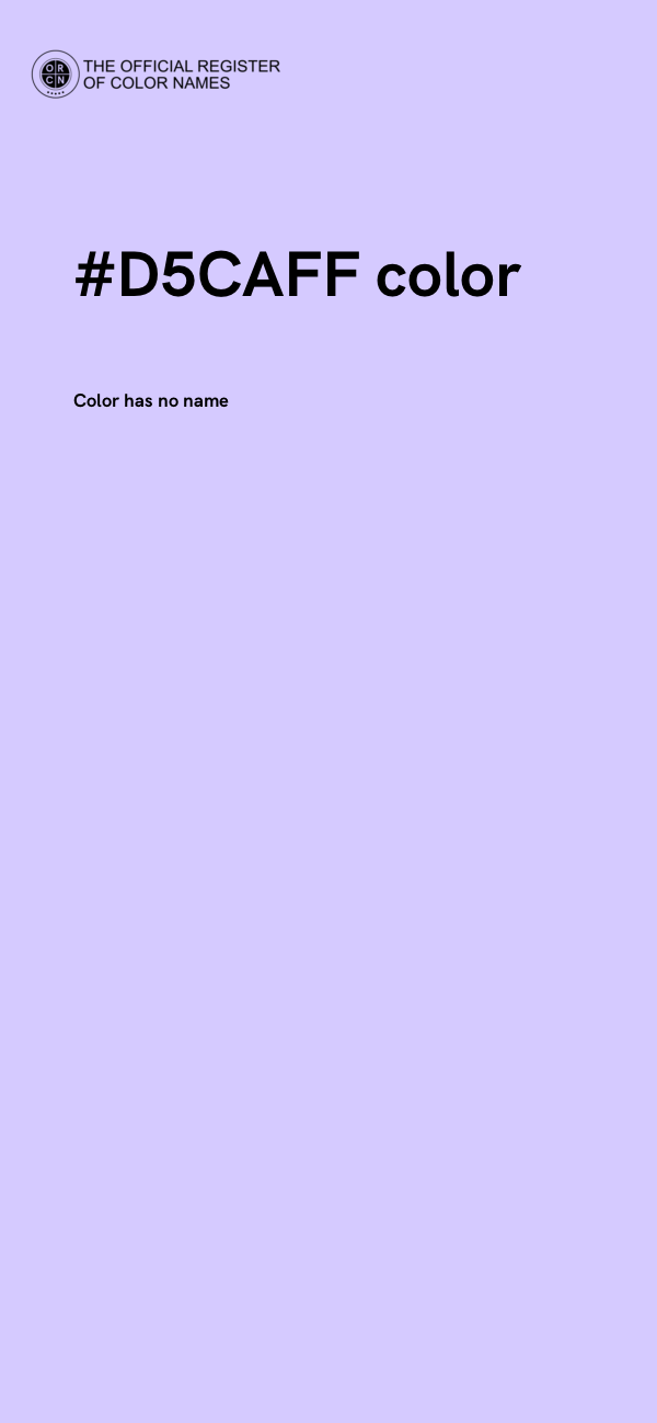 #D5CAFF color image