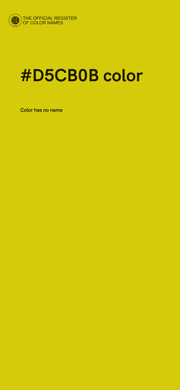 #D5CB0B color image