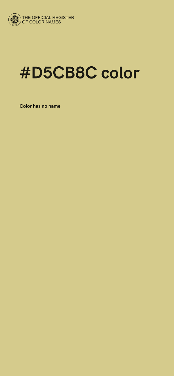 #D5CB8C color image