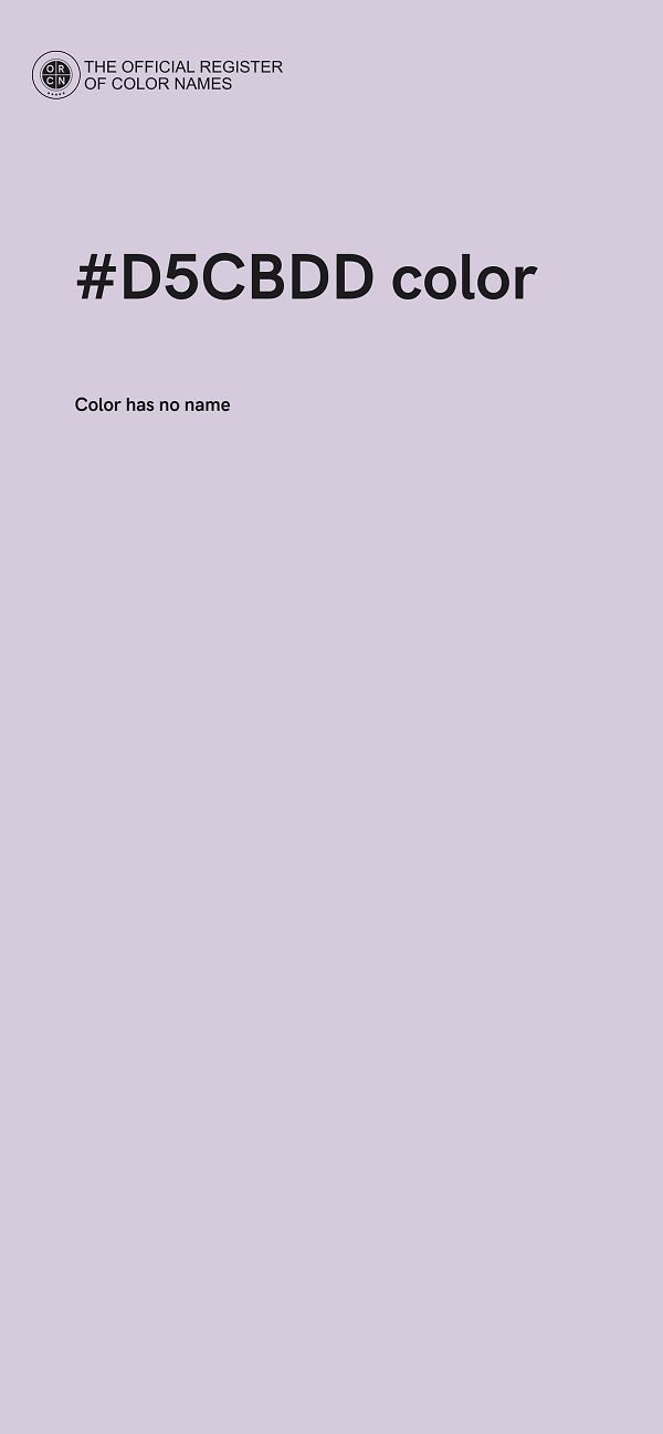 #D5CBDD color image