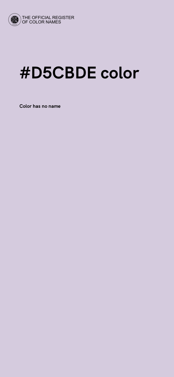 #D5CBDE color image