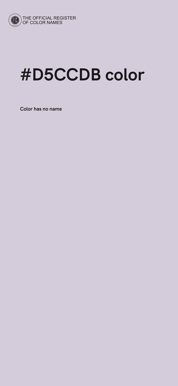 #D5CCDB color image