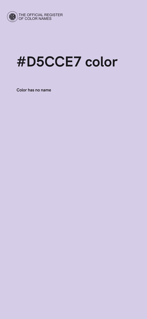 #D5CCE7 color image