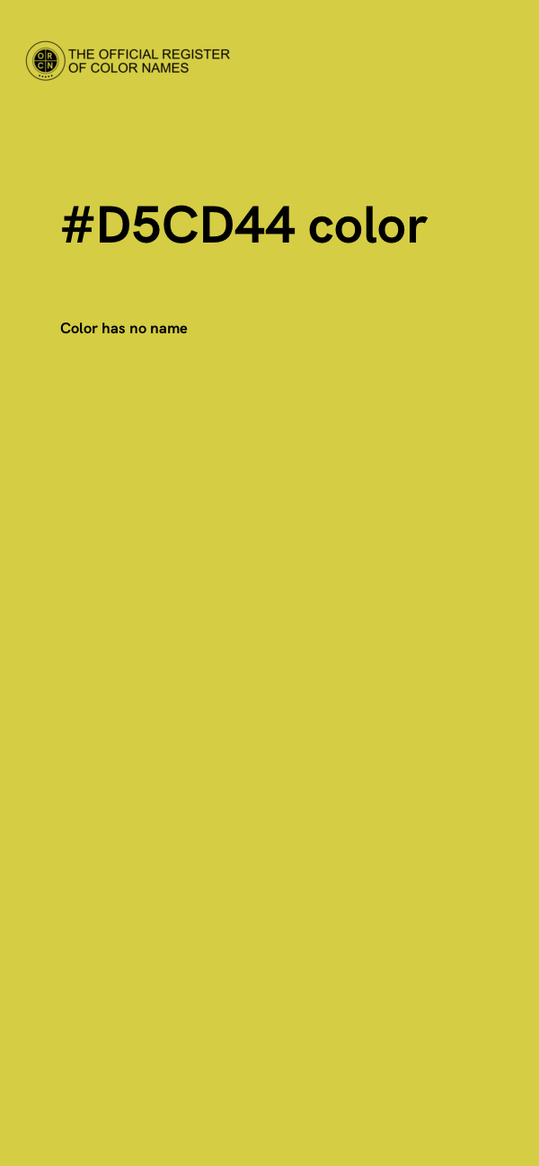 #D5CD44 color image