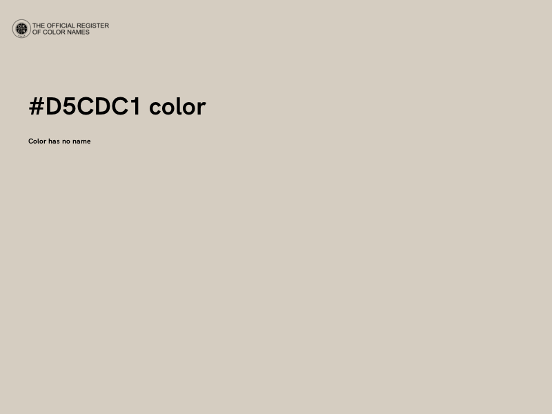 #D5CDC1 color image