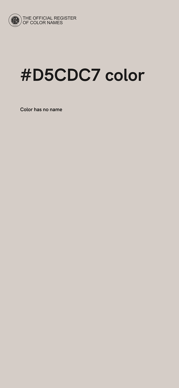 #D5CDC7 color image
