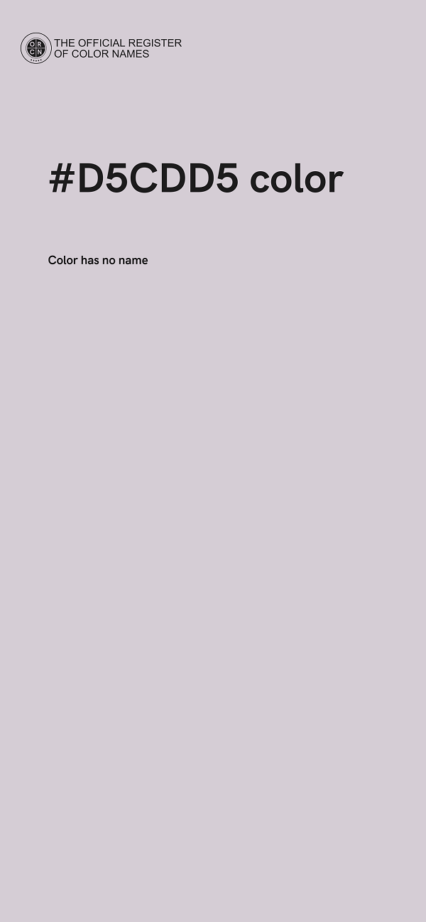 #D5CDD5 color image