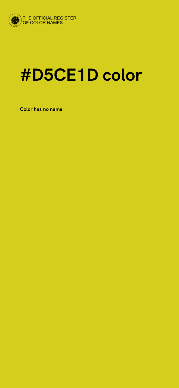 #D5CE1D color image