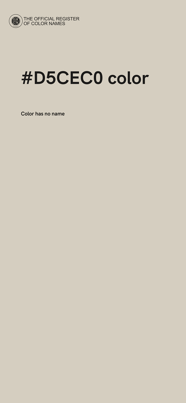 #D5CEC0 color image