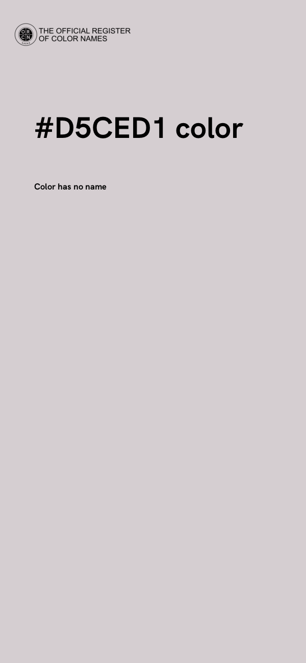 #D5CED1 color image