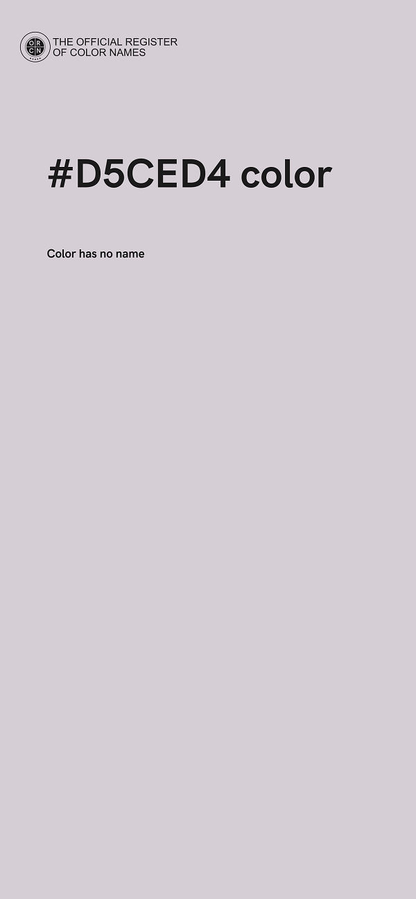 #D5CED4 color image