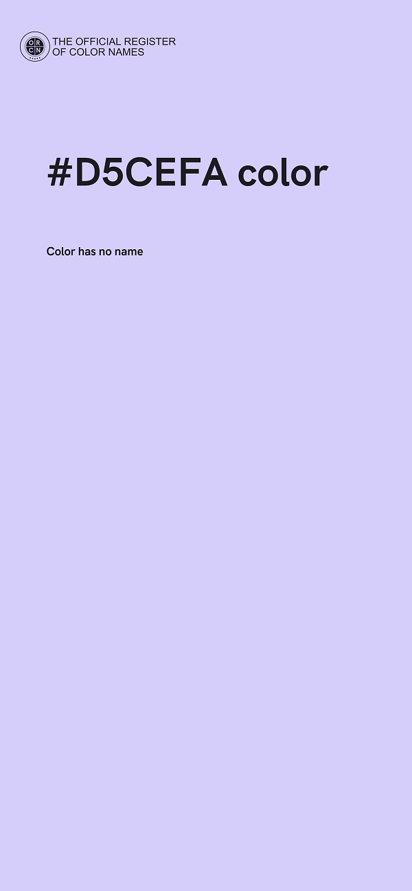 #D5CEFA color image