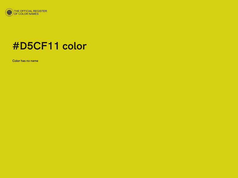 #D5CF11 color image